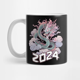 Chinese New Year of the Dragon 2024 Pastel Dragon Mug